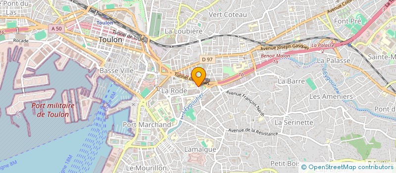 localisation de l'entreprise 2D PEINTURE  TOULON