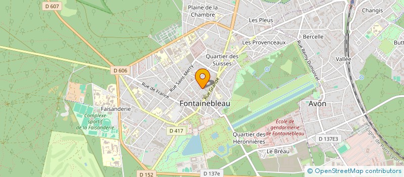 localisation de l'entreprise 2D TRANSAC IMMO à FONTAINEBLEAU