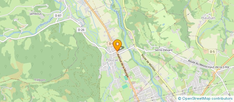 localisation de l'entreprise 2D2 EXPLOITATION  BAGNERES-DE-BIGORRE