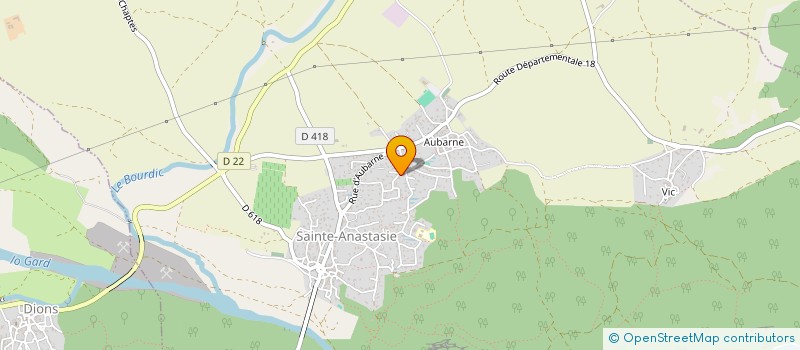 localisation de l'entreprise 2D2A IMMO  SAINTE-ANASTASIE