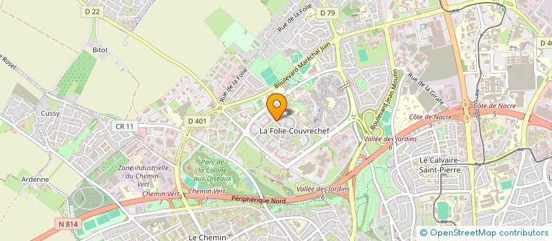 localisation de l'entreprise 2D2E à CAEN