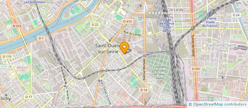 localisation de l'entreprise 2D2G à SAINT-OUEN-SUR-SEINE