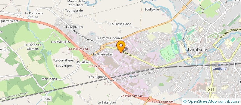 localisation de l'entreprise 2D2M à LAMBALLE-ARMOR
