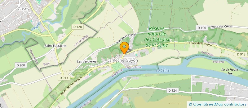 localisation de l'entreprise 2DAM  LA ROCHE-GUYON