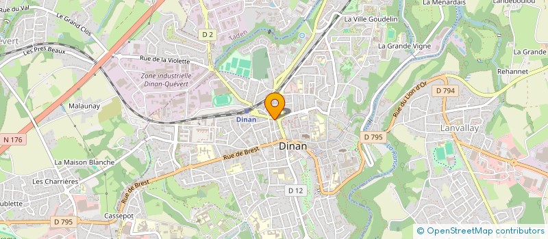 localisation de l'entreprise 2DB  DINAN