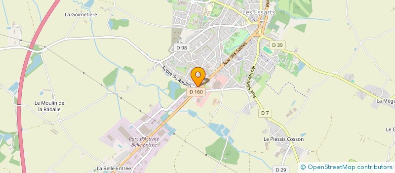 localisation de l'entreprise 2DBH IMMOBILIER à ESSARTS-EN-BOCAGE