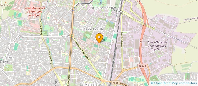 localisation de l'entreprise 2DI à DIJON