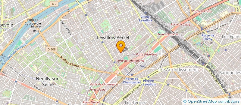 localisation de l'entreprise 2DI CONSEIL à LEVALLOIS-PERRET
