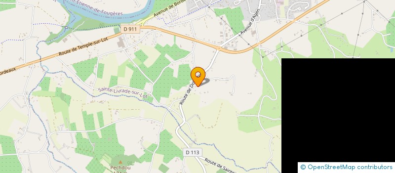 localisation de l'entreprise 2DJ  SAINTE-LIVRADE-SUR-LOT