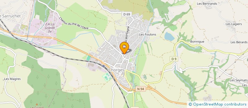 localisation de l'entreprise 2DP TRANSPORTS à CHORGES