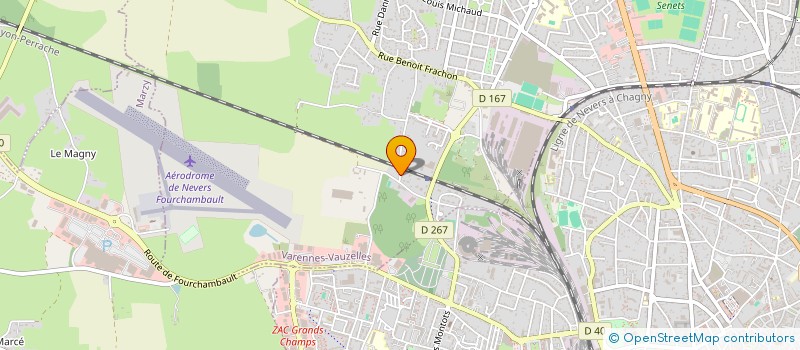 localisation de l'entreprise 2DVF  VARENNES-VAUZELLES