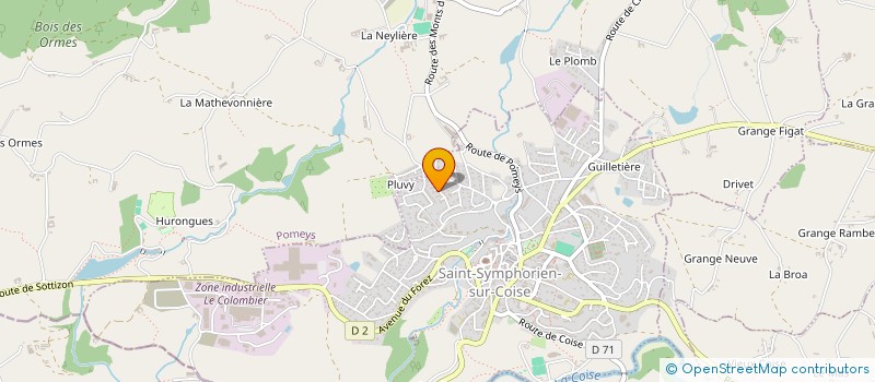 localisation de l'entreprise 2DY  SAINT-SYMPHORIEN-SUR-COISE