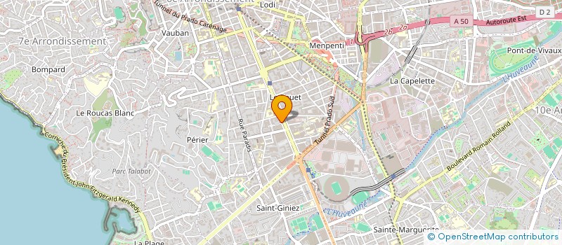 localisation de l'entreprise 2E CONTROL à MARSEILLE