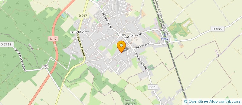 localisation de l'entreprise 2E-M à VIMY