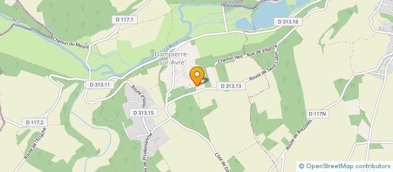 localisation de l'entreprise 2E MATERIAUX à DAMPIERRE-SUR-AVRE