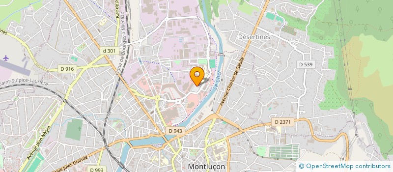 localisation de l'entreprise 2E2B à MONTLUCON