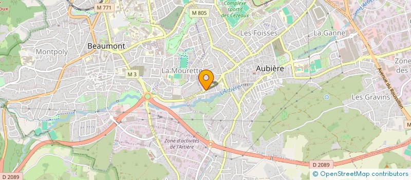 localisation de l'entreprise 2E2CT  AUBIERE