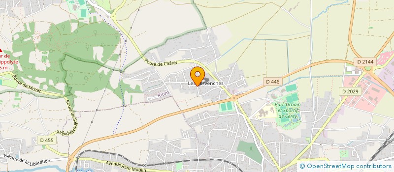 localisation de l'entreprise 2E2M  RIOM