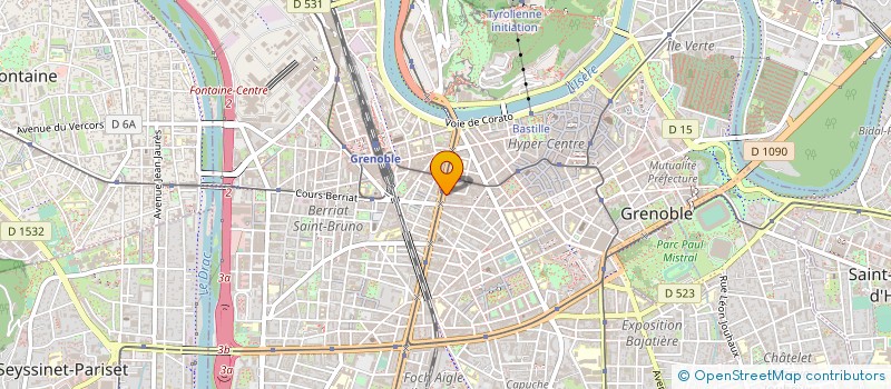 localisation de l'entreprise 2E2MS à GRENOBLE