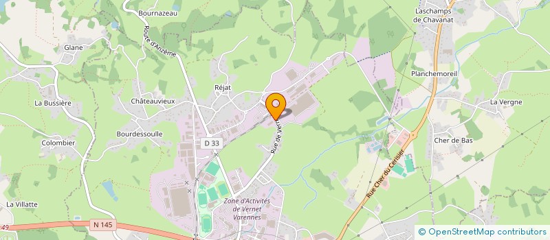 localisation de l'entreprise 2EA à GUERET