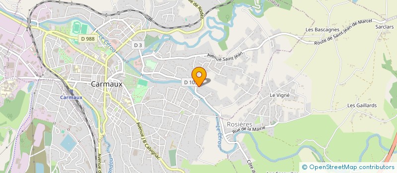 localisation de l'entreprise 2ECF à CARMAUX