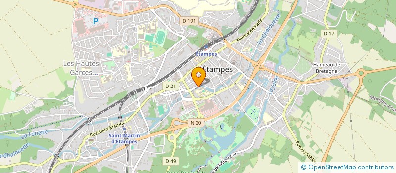localisation de l'entreprise 2ECOBAT à ETAMPES