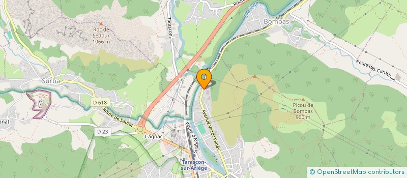 localisation de l'entreprise 2EI à TARASCON-SUR-ARIEGE