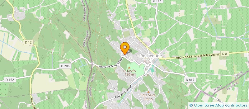 localisation de l'entreprise 2EK  ROCHEGUDE