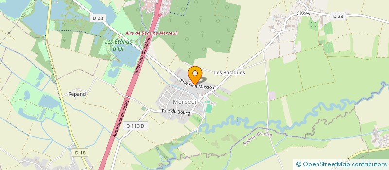 localisation de l'entreprise 2EM  MERCEUIL