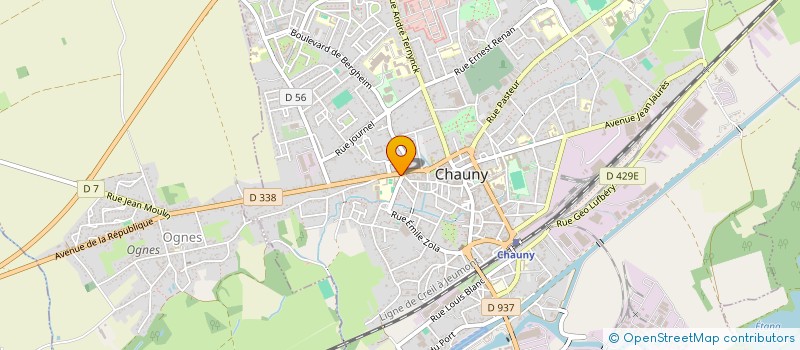 localisation de l'entreprise 2EME COMPAGNIE D ARC à CHAUNY