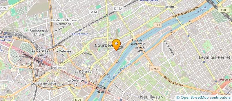 localisation de l'entreprise 2EMJ à COURBEVOIE