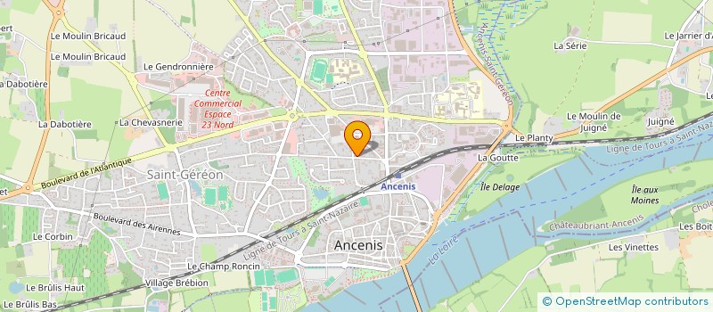 localisation de l'entreprise 2ER IMMO  ANCENIS-SAINT-GEREON