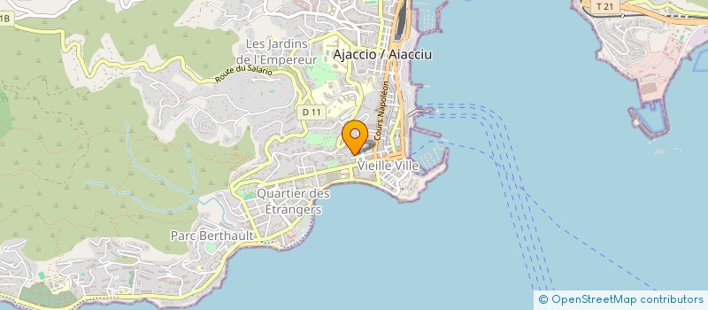 localisation de l'entreprise 2F à AJACCIO