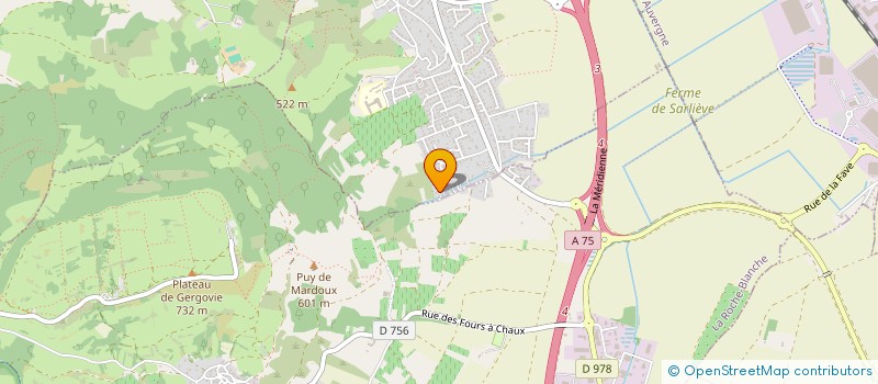 localisation de l'entreprise 2F  PERIGNAT-LES-SARLIEVE