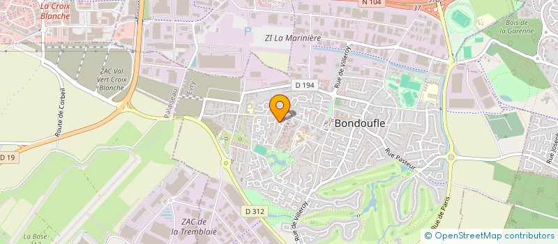 localisation de l'entreprise 2F à BONDOUFLE