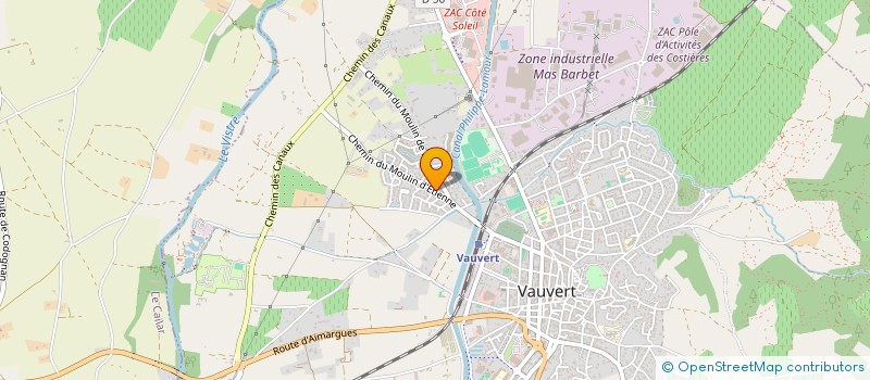 localisation de l'entreprise 2F  VAUVERT