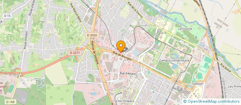 localisation de l'entreprise 2F  OLIVET