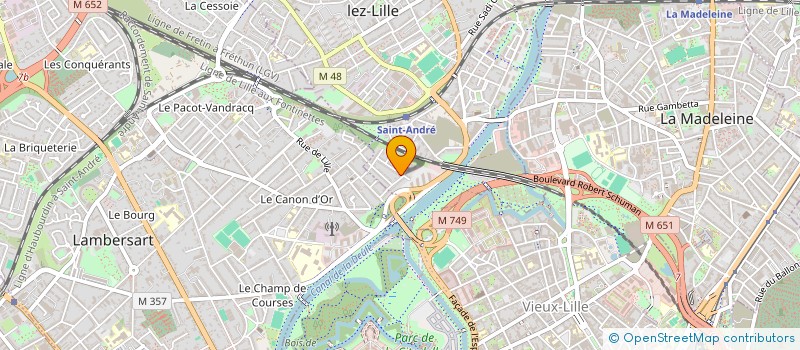 localisation de l'entreprise 2F  SAINT-ANDRE-LEZ-LILLE