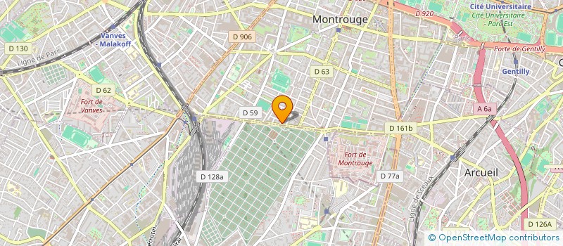 localisation de l'entreprise 2F BTP à MONTROUGE