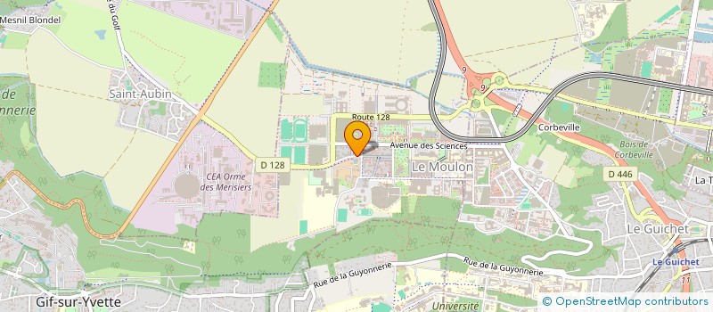 localisation de l'entreprise 2F COM  GIF-SUR-YVETTE