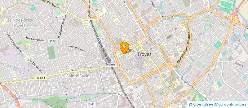 localisation de l'entreprise 2F IMMO 10 à TROYES