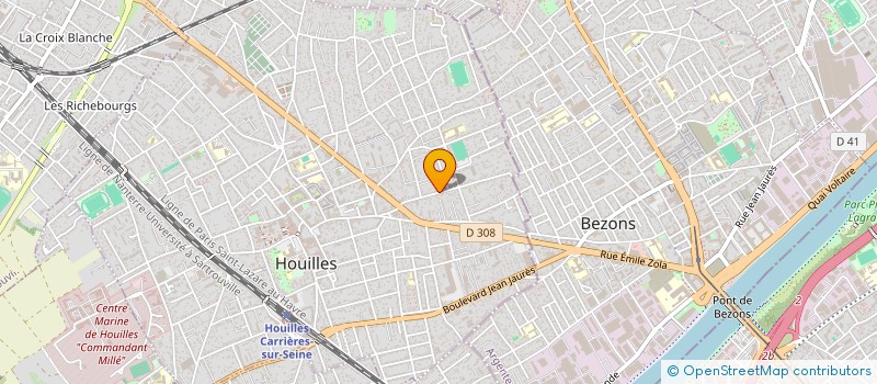 localisation de l'entreprise 2F IMMO à HOUILLES
