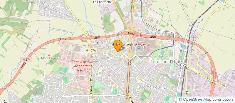 localisation de l'entreprise 2F INVEST à DIJON