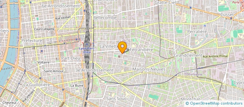 localisation de l'entreprise 2F MG  LYON