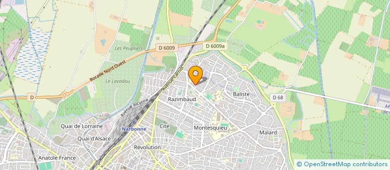 localisation de l'entreprise 2F OFFICE  NARBONNE