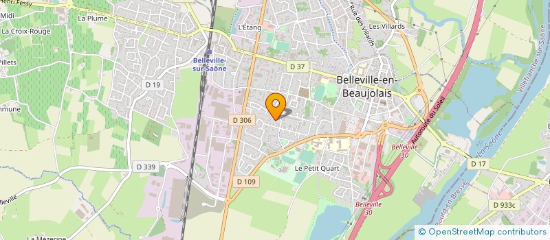 localisation de l'entreprise 2F OZDEMIR à BELLEVILLE-EN-BEAUJOLAIS