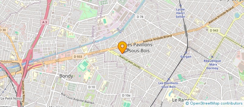 localisation de l'entreprise 2F RENOV  LES PAVILLONS-SOUS-BOIS