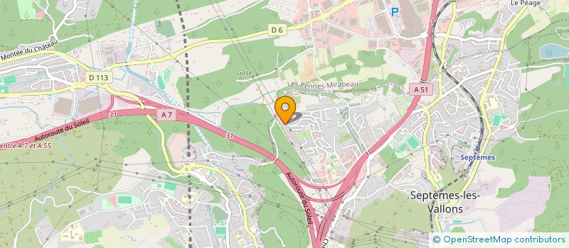 localisation de l'entreprise 2F RENOVATION  SEPTEMES LES VALLONS
