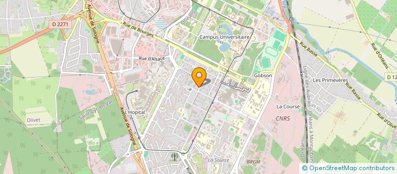 localisation de l'entreprise 2F TELECOM à ORLEANS