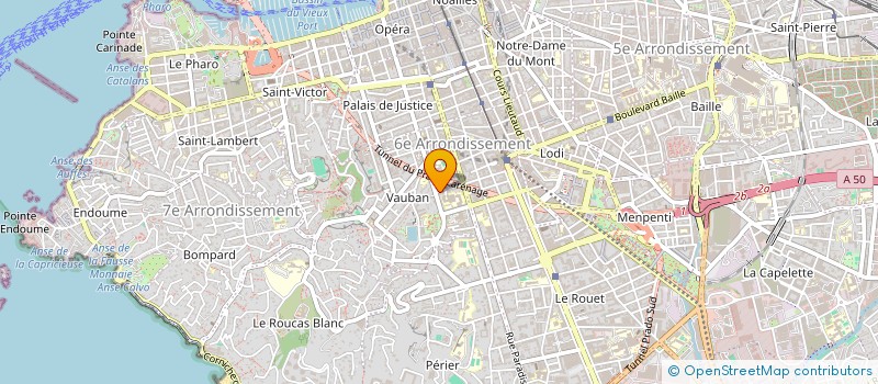 localisation de l'entreprise 2F TULI-LATUM à MARSEILLE 6EME